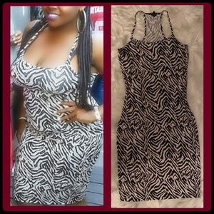 Hawt H&M Tiger Print 🐅 Midi Dress